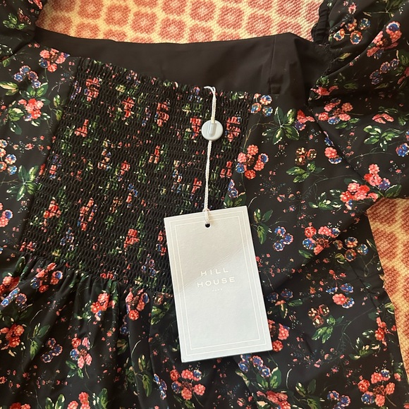 Hill House Matilda Berry Floral Taffeta Top - Picture 2 of 5